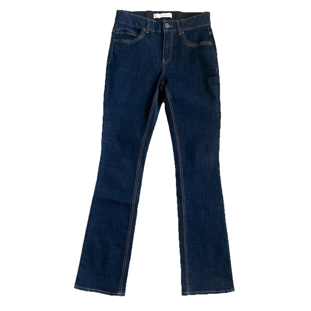 Est 1946 Dark Wash Size 2 High Rise Elastic Waist Straight Jeans Denim